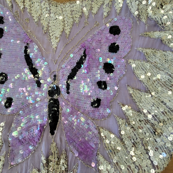 Vintage 100% silk cape - Picture 16 of 17